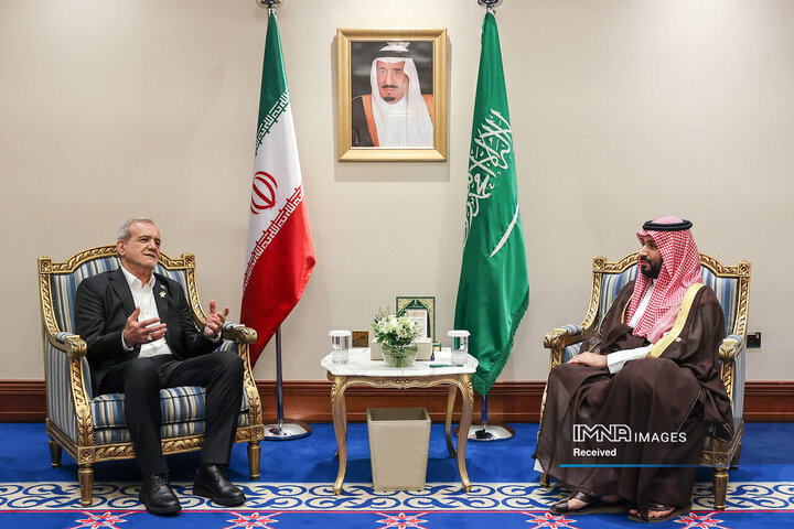 دیدار ولیعهد عربستان با رئیس جمهور