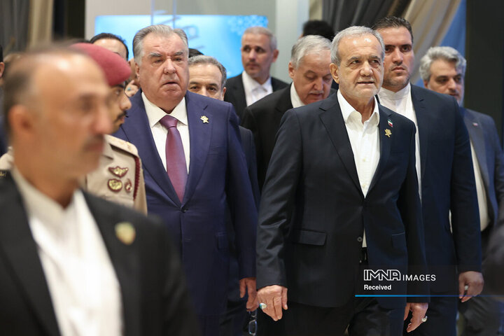 دیدار روسای جمهور ایران و تاجیکستان