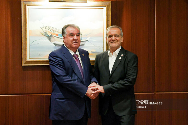 دیدار روسای جمهور ایران و تاجیکستان