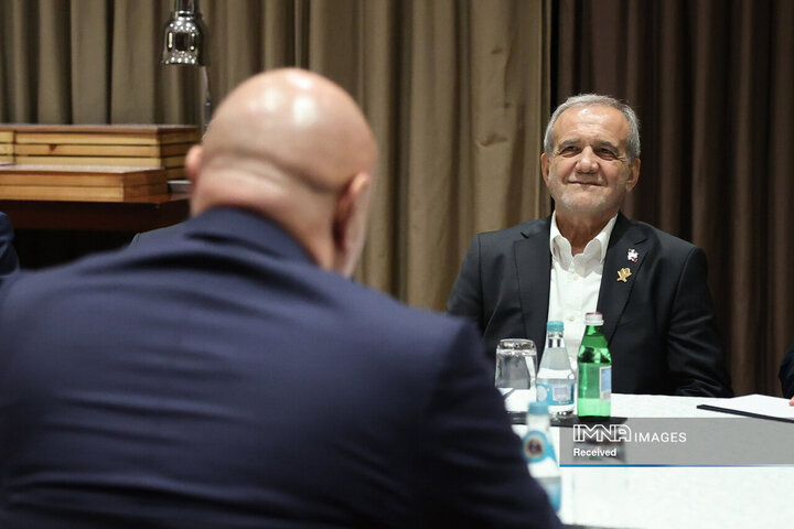 دیدار روسای جمهور ایران و لبنان