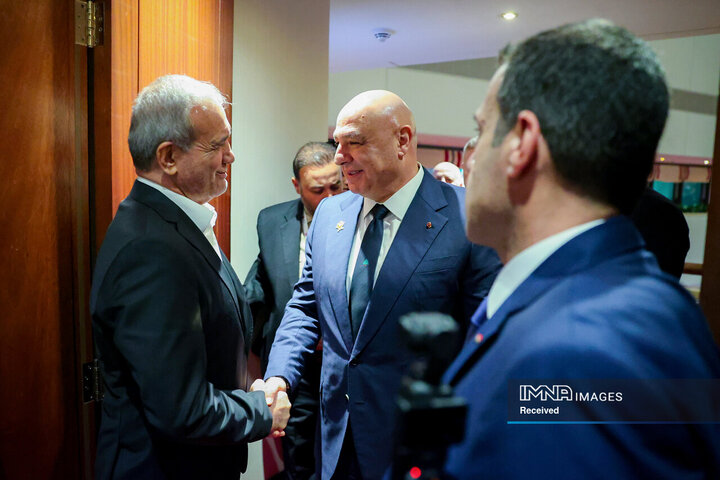 دیدار روسای جمهور ایران و لبنان