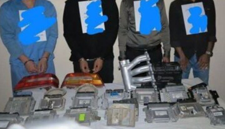 دستگیری باند حرفه‌ای سارقان قطعات خودروی زائران در ایلام