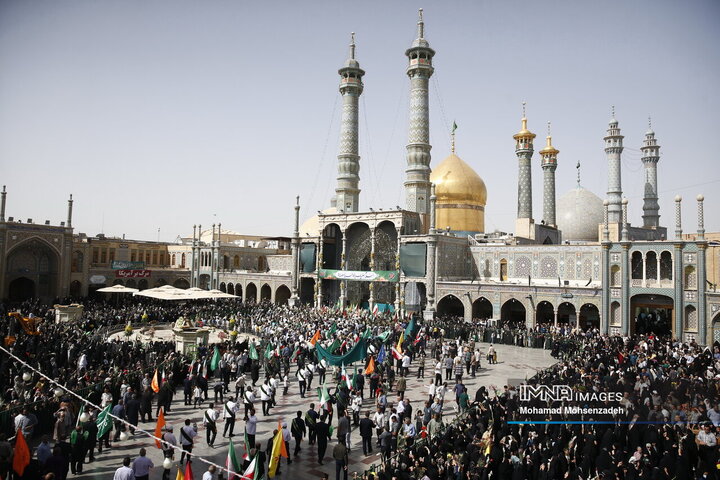 آیین استقبال از ورود کاروان نمادین حضرت معصومه(س) به شهر مقدس قم