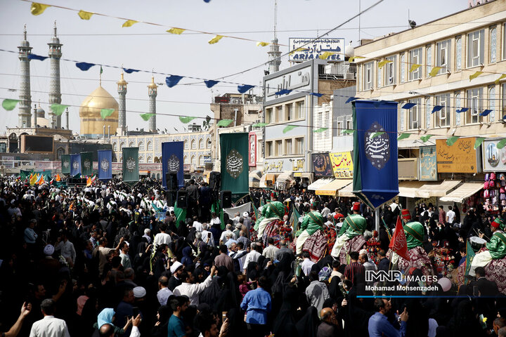 آیین استقبال از ورود کاروان نمادین حضرت معصومه(س) به شهر مقدس قم