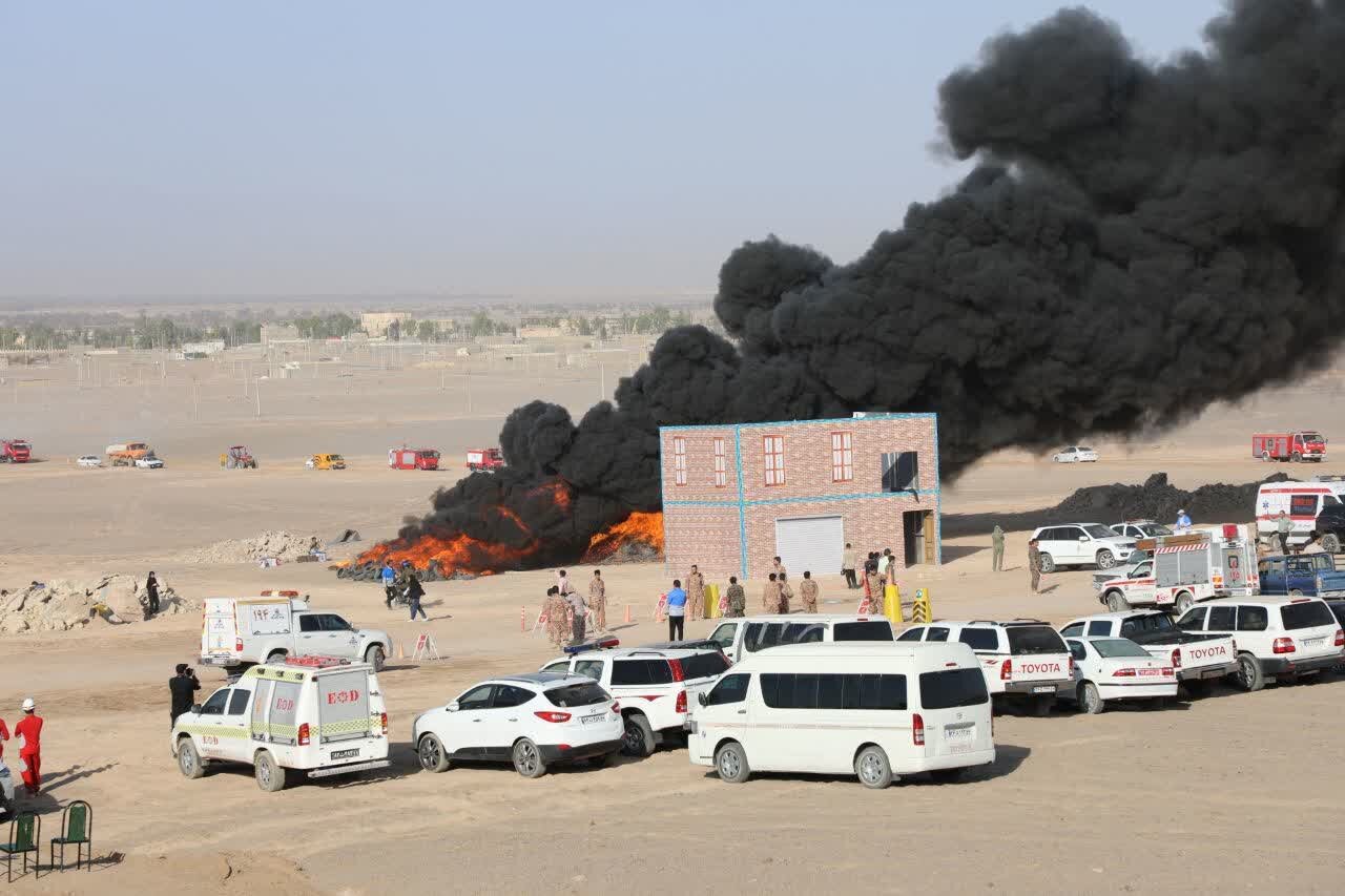 مانور تمامعیار استانی استقامت کویر با سناریوی زلزله ۵.۸ ریشتری در بافق