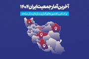 آخرین آمار جمعیت ایران در سال ۱۴۰۴