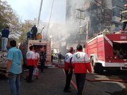 شمار مصدومان حادثه آتش‌ سوزی سبزوار به ۶۱ نفر رسید