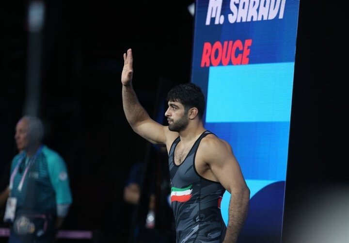 ساروی برای رقبا خط‌ونشان کشید/ قهرمان المپیک به نیمه‌نهایی رسید