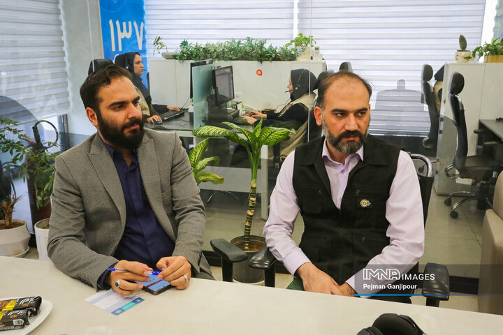 حضور رئیس شورای شهر اصفهان در سامانه ۱۳۷