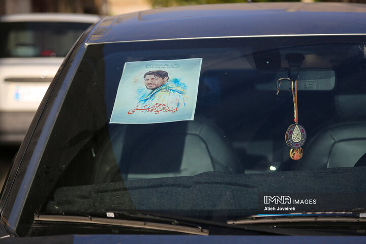 بدرقه فرزندان شهیدمحمود محسنی تا مدرسه