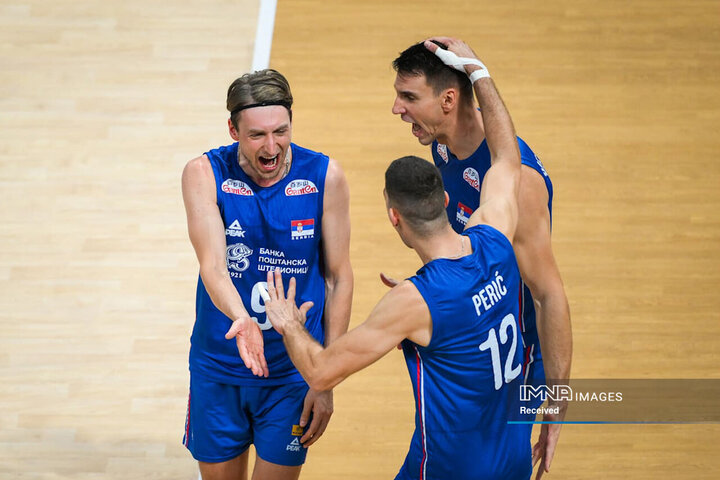 تصاویر والیبال ایران مقابل صربستان