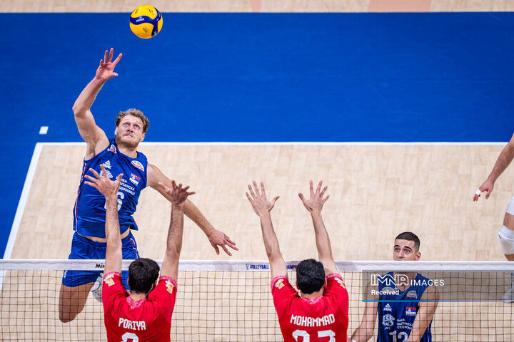 تصاویر والیبال ایران مقابل صربستان