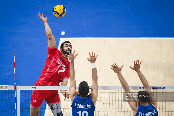 تصاویر والیبال ایران مقابل صربستان