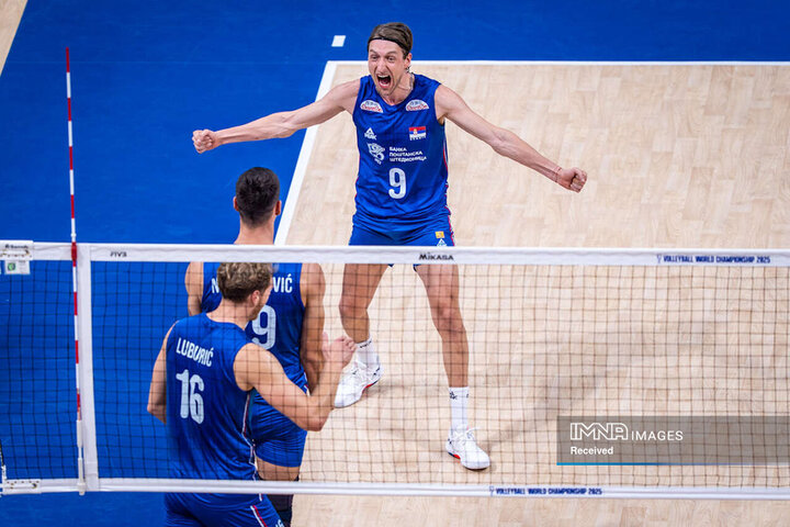 تصاویر والیبال ایران مقابل صربستان