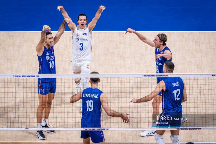 تصاویر والیبال ایران مقابل صربستان