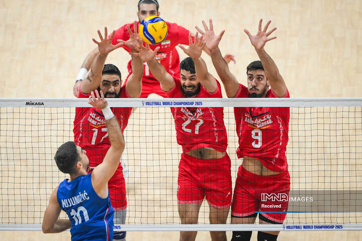تصاویر والیبال ایران مقابل صربستان
