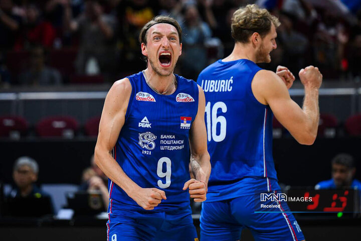 تصاویر والیبال ایران مقابل صربستان