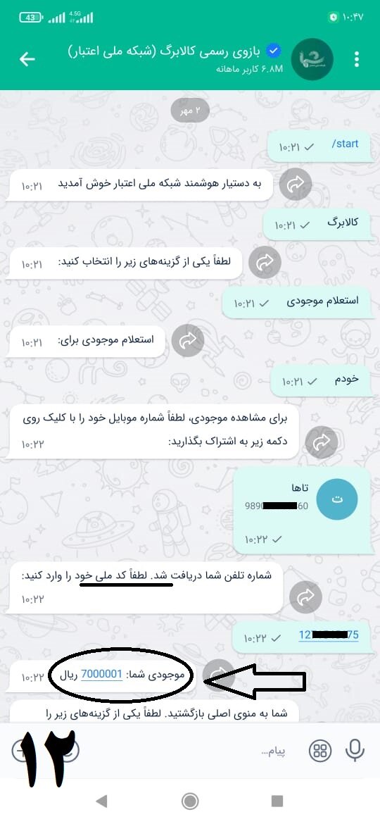 استعلام کالابرگ از طریق «بله» (آموزش تصویری مراحل)