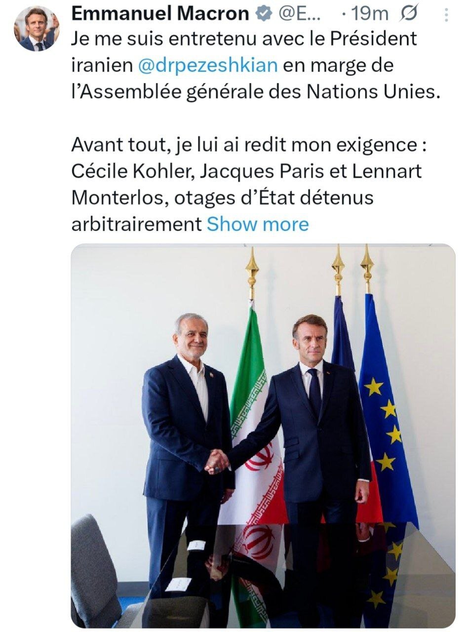 مکرون: توافق با ایران همچنان امکان‌پذیر است