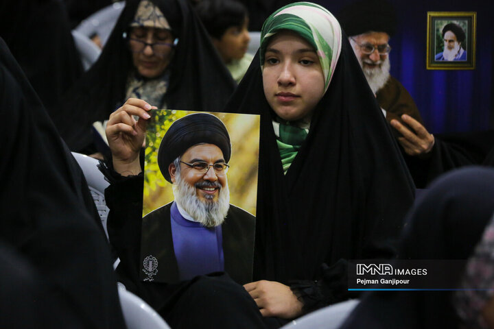 مراسم گرامیداشت اولین سالگرد شهادت شهیدان مقاومت سید حسن نصرالله و عباس نیلفروشان