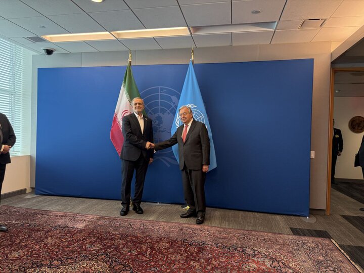 دیدار پزشکیان و دبیرکل سازمان ملل متحد