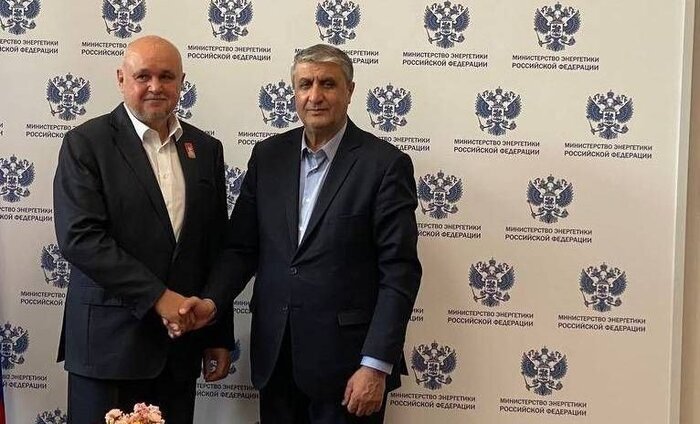 دیدار رئیس سازمان انرژی اتمی ایران با وزیر انرژی روسیه