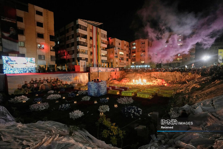 ادای احترام مردم لبنان به شهدای مقاومت