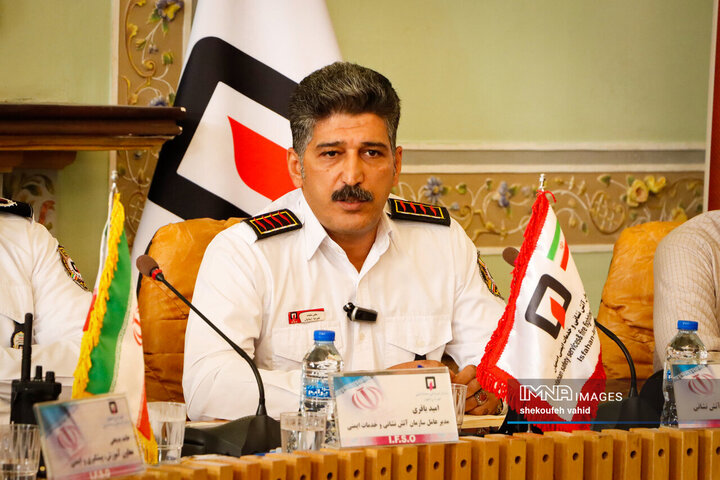 نشست خبری مدیرعامل سازمان آتش‌نشانی و خدمات ایمنی شهرداری اصفهان