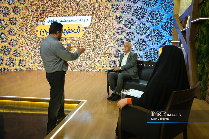 پشت صحنه برنامه تلویزیونی «اصفهان من»