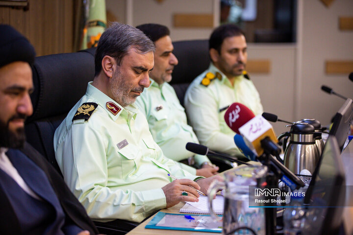 نشست خبری فرمانده انتظامی استان اصفهان