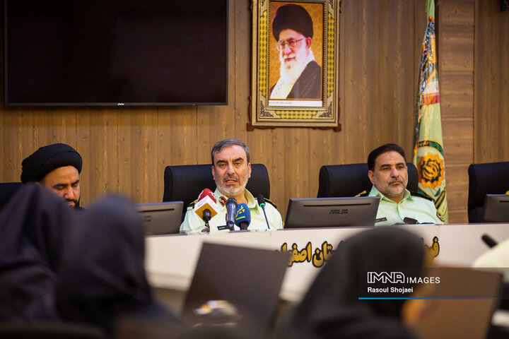 نشست خبری فرمانده انتظامی استان اصفهان