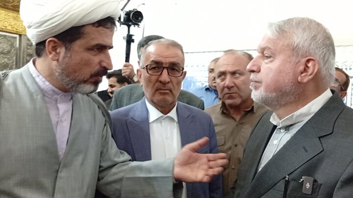 بازدید وزیر میراث فرهنگی از حرم امامزاده علی(ع) در چرام