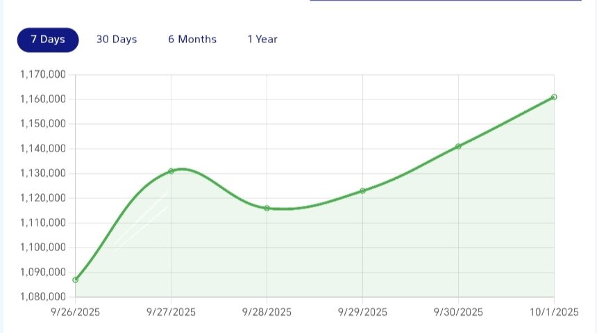 نمودار قیمت دلار ۱۰ مهر ۱۴۰۴ + شاخص دلار آمریکا