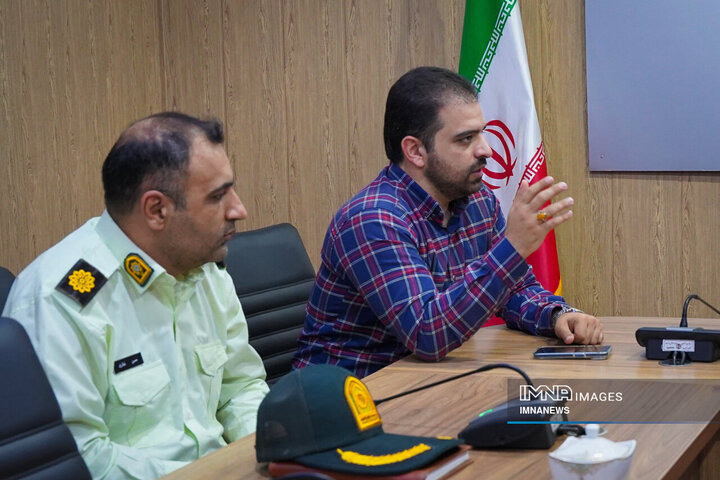 حضور معاون وظیفه عمومی فرماندهی انتظامی استان اصفهان در خبرگزاری ایمنا