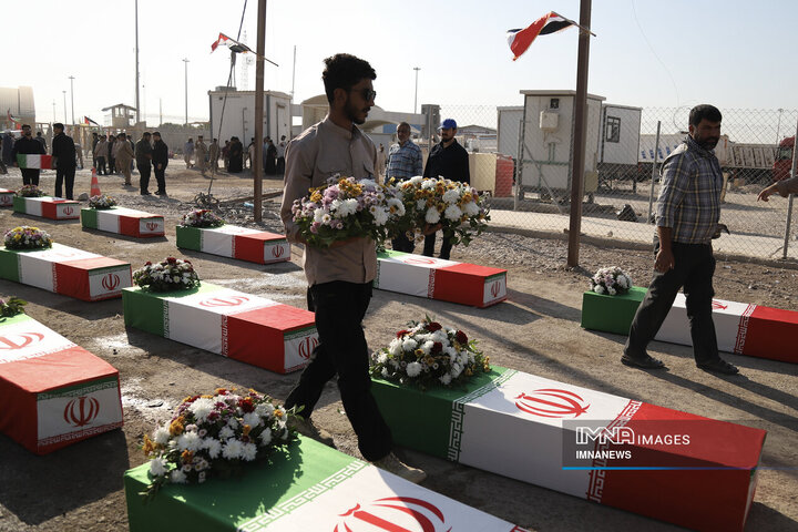 از دل خاک تا افلاک؛ استقبال از پیکر ۴۶ شهید دفاع مقدس