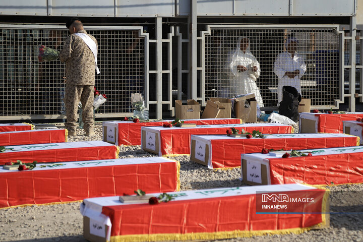 از دل خاک تا افلاک؛ استقبال از پیکر ۴۶ شهید دفاع مقدس