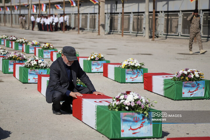 از دل خاک تا افلاک؛ استقبال از پیکر ۴۶ شهید دفاع مقدس