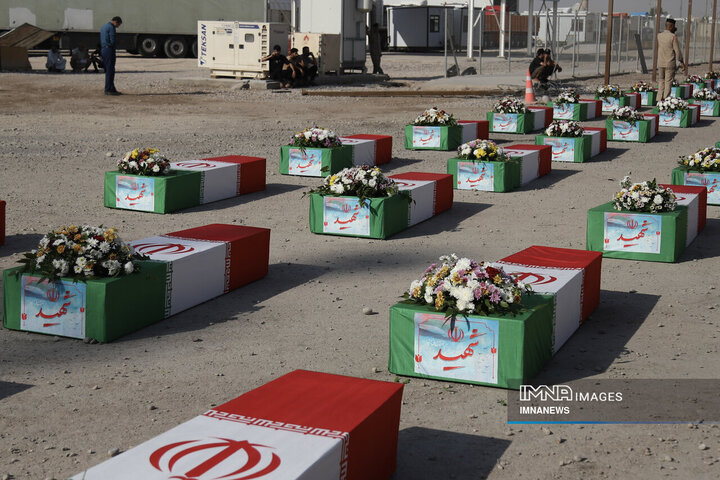 از دل خاک تا افلاک؛ استقبال از پیکر ۴۶ شهید دفاع مقدس