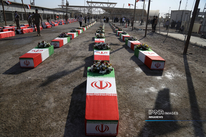 از دل خاک تا افلاک؛ استقبال از پیکر ۴۶ شهید دفاع مقدس