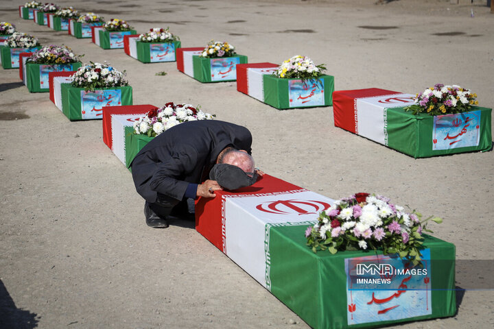 از دل خاک تا افلاک؛ استقبال از پیکر ۴۶ شهید دفاع مقدس