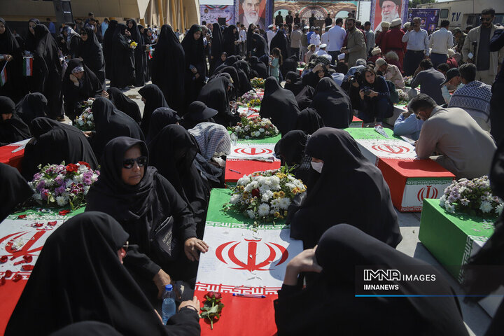 از دل خاک تا افلاک؛ استقبال از پیکر ۴۶ شهید دفاع مقدس