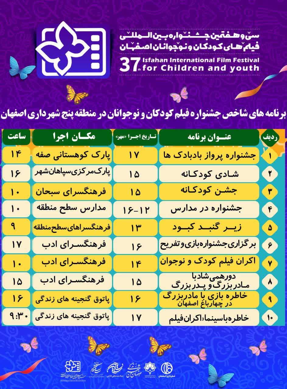 برگزاری جشن خانوادگی پاتوق گنجینه‌های زندگی در جشنواره کودک اصفهان
