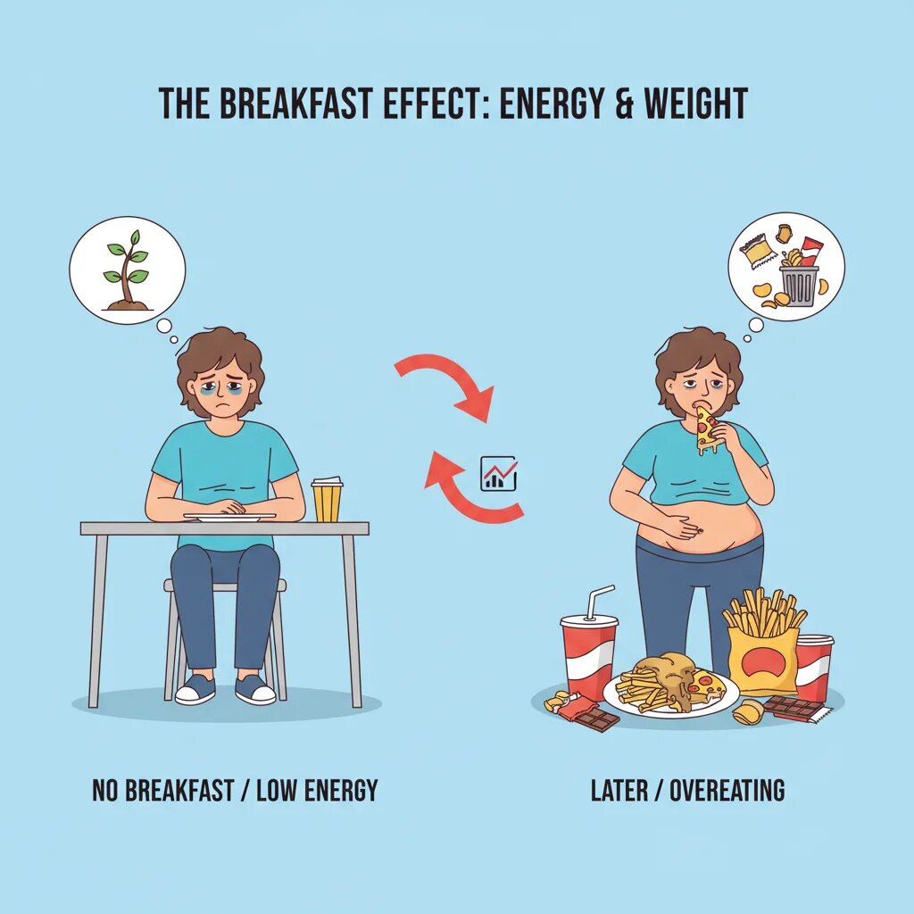 رابطه صبحانه و چاقی