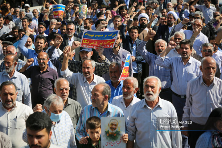 راهپیمایی «بشارت نصر» در اصفهان