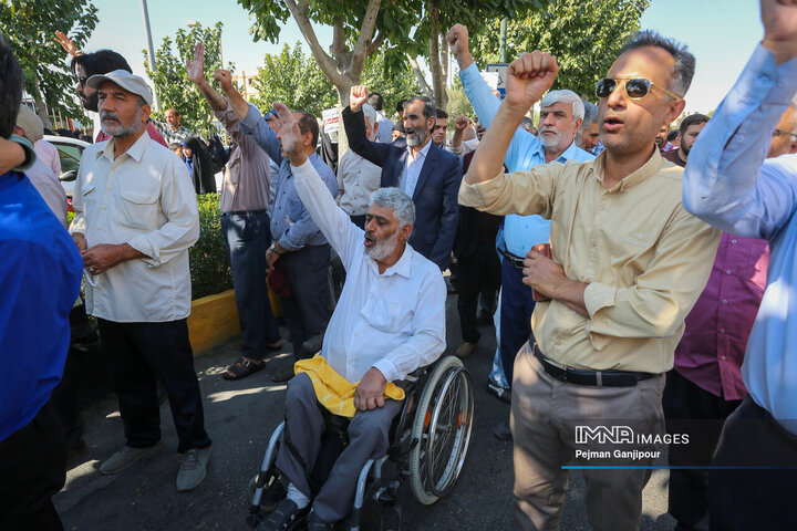 راهپیمایی «بشارت نصر» در اصفهان