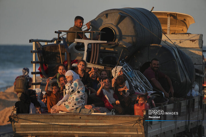 تصاویر بازگشت مردم فلسطین به غزه