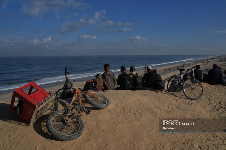 تصاویر بازگشت مردم فلسطین به غزه
