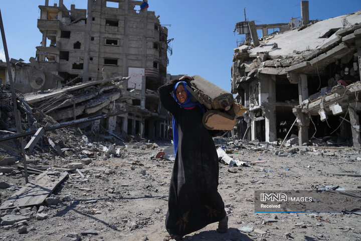 تصاویر بازگشت مردم فلسطین به غزه