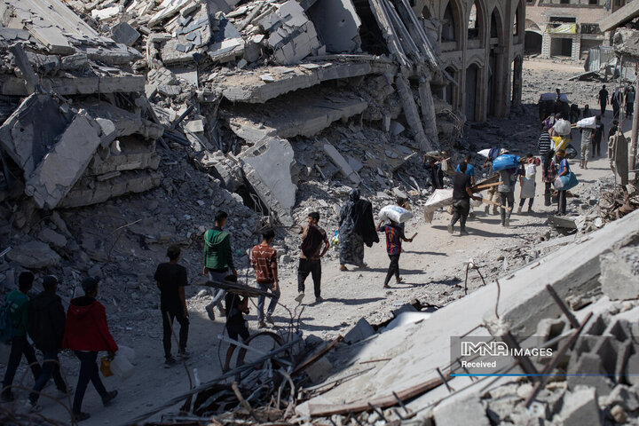 تصاویر بازگشت مردم فلسطین به غزه