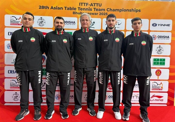 تنیس روی میز قهرمانی آسیا؛ صعود تیم مردان ایران به جمع ۸ تیم برتر